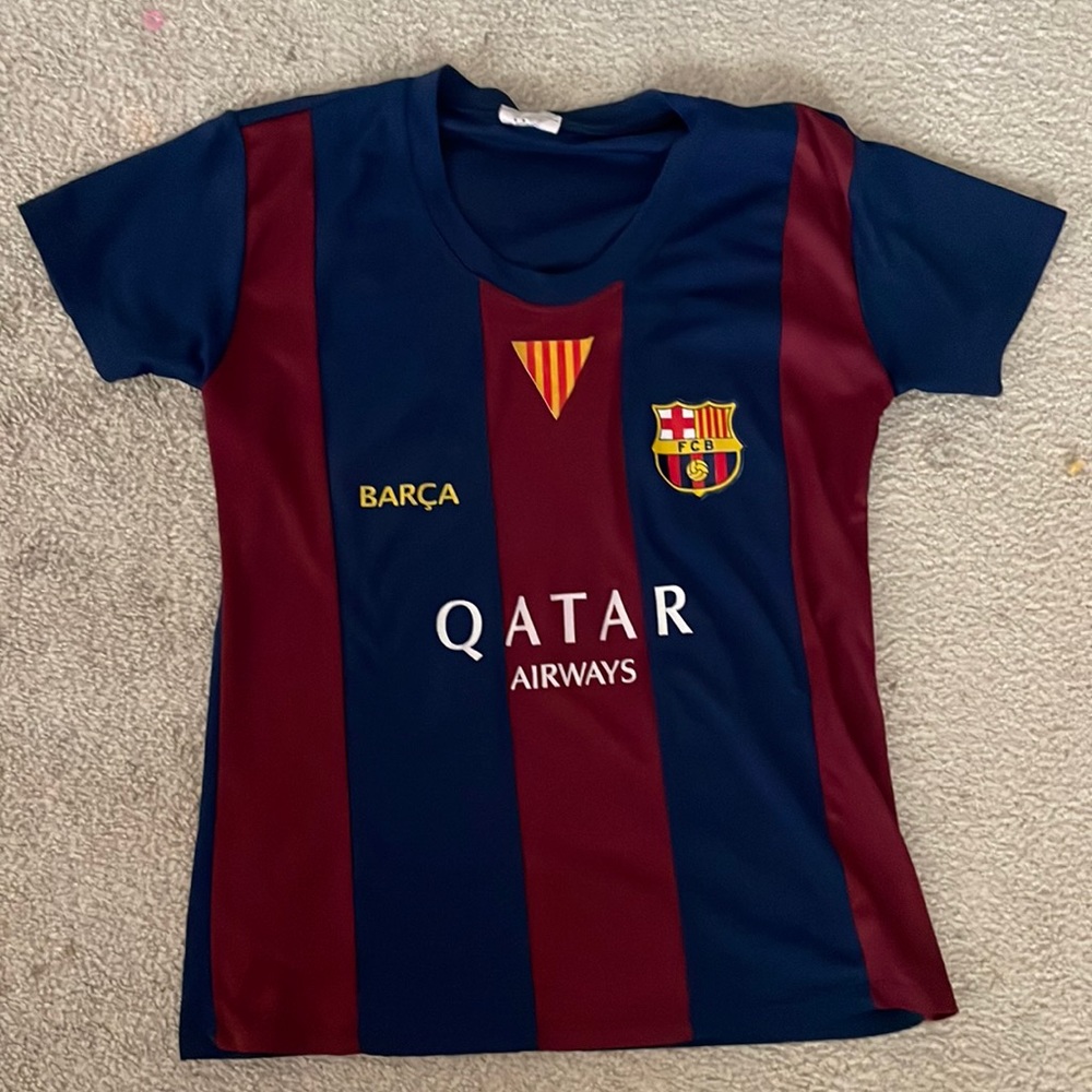 Barcelona t-shirt, Red and blue